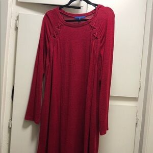 Red Long Sleeve Dress